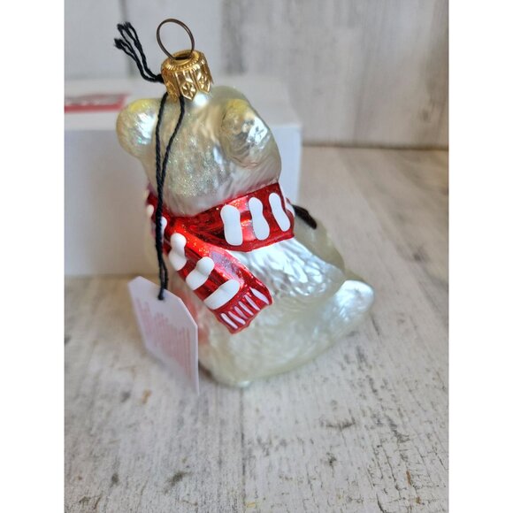 Kurt Adler vintage Coca-Cola bear glass ornament Xmas - Picture 4 of 6